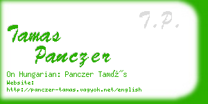 tamas panczer business card